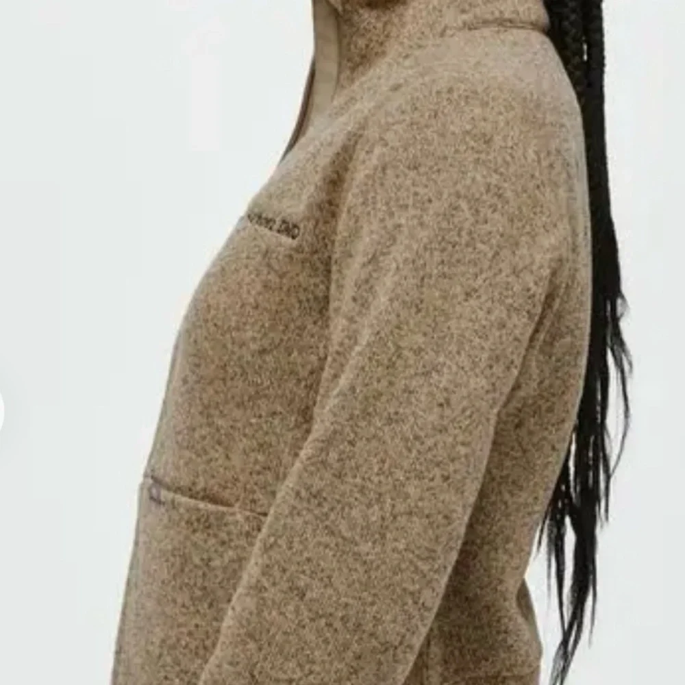 FIGS On Shift Sweater Knit Jacket Size XL Heather Light Oak 🤎🤍🤎 - Picture 12 of 15